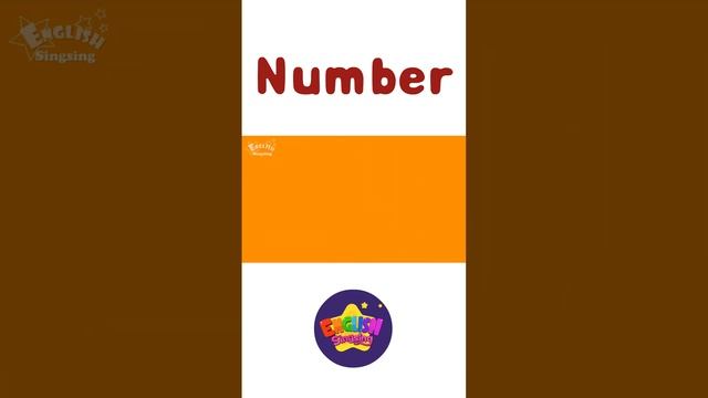 Kids Vocabulary - Number 123 - Learn English Vocabulary for Kids - English Educational Video #shorts