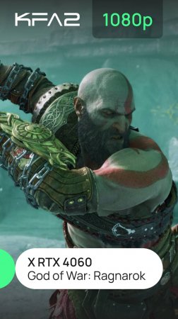 God of War: Ragnarok | KFA2 X GeForce RTX 4060 Black | 1080p (Full HD) разрешение