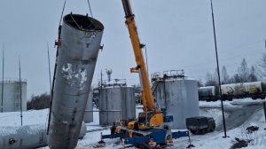 Монтаж резервуарного парка хранения ДТ