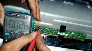 led tv no display with horizontal only. LC1 LC2 modified