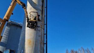 Подготовка к развороту рулона РВС