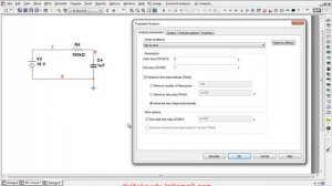 Multisim RC Transient Analysis