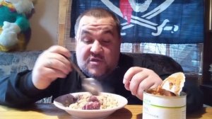 Обжор - макароны с тушенкой (фермерской)