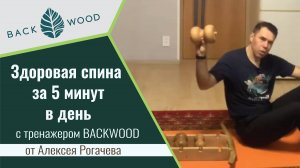 Здоровая спина за 5 минут в день с массажером Backwood