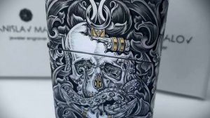 Зажигалка zippo, ручная гравировка. Малов Станислав .