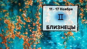 БЛИЗНЕЦЫ ♊ 11 - 17 Ноября 2024 | Расклад таро на неделю для знака Зодиака Близнецы