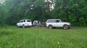 Перетягивание каната УАЗ патриот и pajero 2