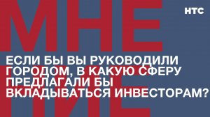 Мнение: Если бы Вы руководили городом, в какую сферу предлагали бы вкладываться инвесторам?