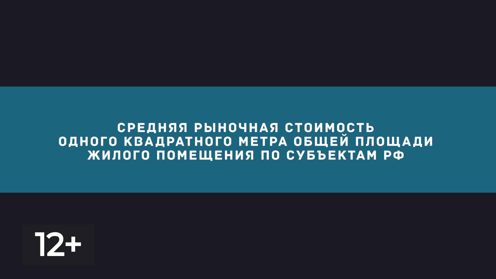 Октябрь. Стоимость жилья по субъектам РФ