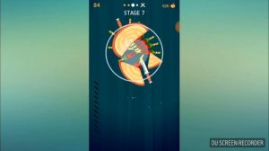 Пытался  побить рекорд в игре KNIFE HIT