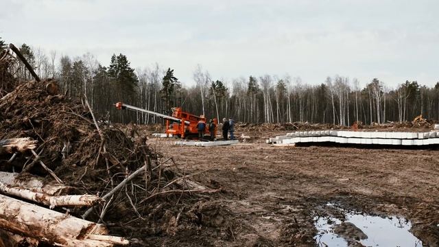 Полевые Испытания: Новая Сваебойная Техника в Действии