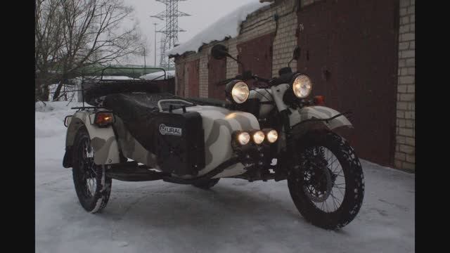 Мотоцикл Урал ГирАп 2016 г с дополнительным оснащением смотреть онлайн