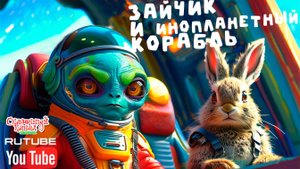 Зайчик Тимошка и инопланетный корабль. Мультик для детей.