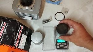 Обзор поршневой группы CMR для скутера сузуки аддресс 100