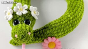Амигуруми: схема Плюшевая змея | Игрушки вязаные крючком