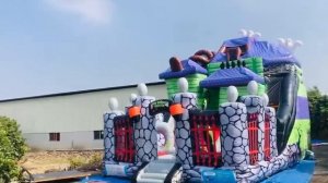 Надувной батут «Жуткий особняк» 11*6 м