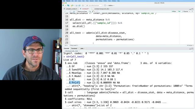 Tutorial on using adonis from the vegan R package (CC081)