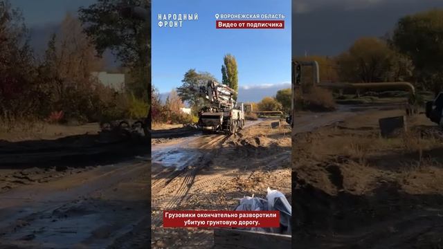 "Шумят, газуют, разворотили всю дорогу".