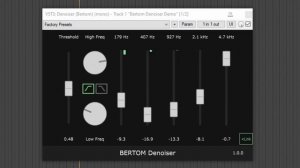 Bertom Denoiser v1 - Free noise reduction plugin [OLD VERSION]