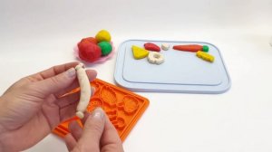 Готовим игрушечный салат из теста для лепки