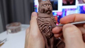 Йольский кот из пластилина /Sculpting Yule cat from clay