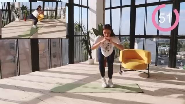 СУПЕР ХУДЫЕ ЛЯЖКИ ЗА 5 МИНУТ ДОМА! Без тренажеров _  УПРАЖНЕНИЯ НА НОГИ И ЛЯЖКИ _ LEGS WORKOUT смотреть онлайн