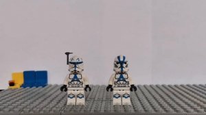 сравнение шлемов lego и clone army customs (stop motion)