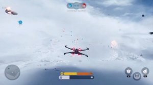 Star wars battlefront fighter squadron Xwing dogfight (Hoth)