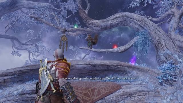 God of War Ragnarok: Ratatoskr ask Kratos how he left Greece смотреть онлайн
