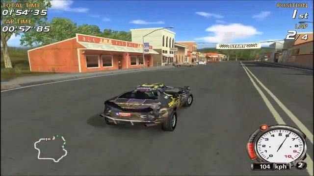 FlatOut - Walkthrough - Part 14 - Whattahoo Road Run (PC) [HD] смотреть онлайн