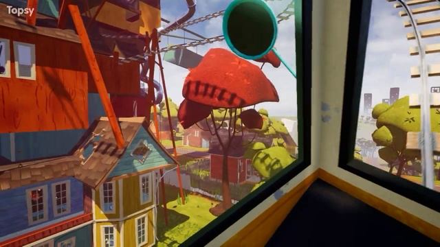 Дистанционно перемещаю вагонетку Hello Neighbor Alpha 4 смотреть онлайн
