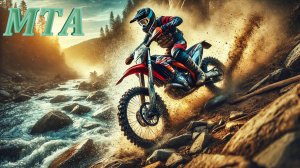 Экстрим на кроссовых мотоциклах: Преодоление скал, воды и бездорожья! 🏍️🌊 #1 часть