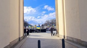 Украинский митинг в Берлине. Прошло два года.... Ukrainian rally in Berlin. It has been two years.