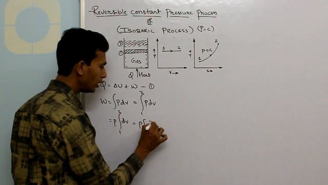 Reversible Constant Pressure Process/Isobaric Process #thermodynamics #basicthermodynamics