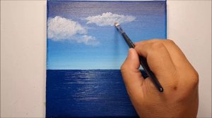 НЕБО И МОРЕ  - Развивашки для детей и родителей!   Акриловая  живопись легко!