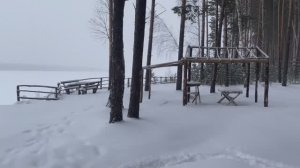 Рыбацкий стан зимой