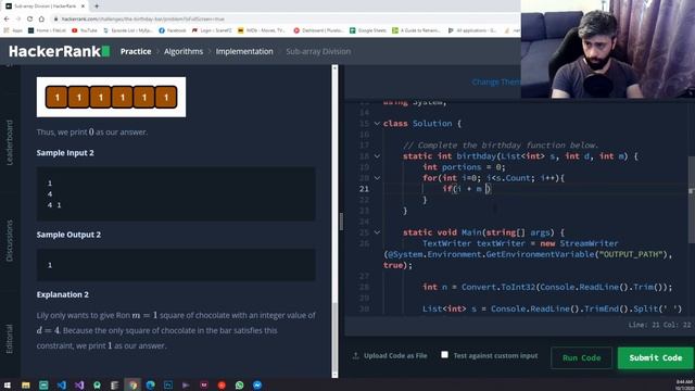 Sub-array Division | Coding Challenges #11