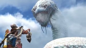 Мимир разговаривает с Мировым змеем Ермунгандом ► God of War 2018 1
