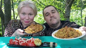 Мукбанг плов в казане | Обжор с дымком