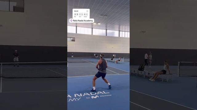 Rafa Ramps Up Practice for His Davis Cup Finale (via Rafael Nadal IG)