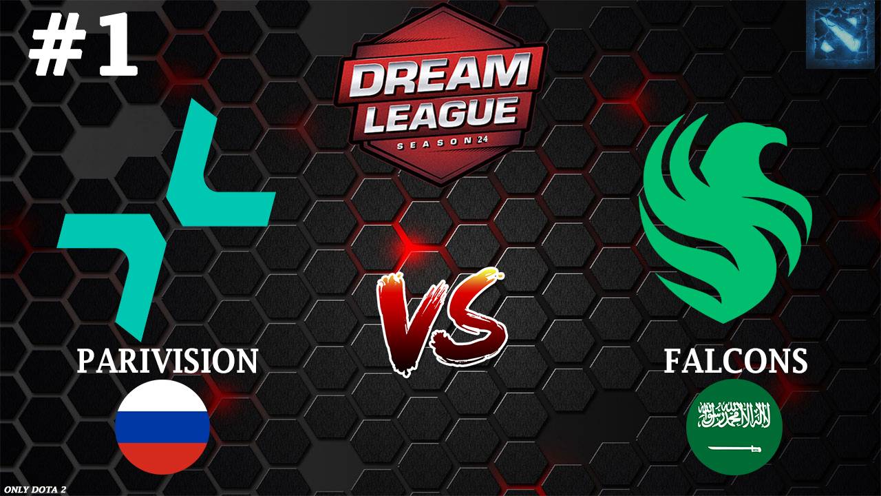 НАЧАЛО ПЛЕЙОФФА, МАТЧ НА ВЫЛЕТ! | PARIVISION Vs Falcons #1 (BO3) DreamLeague S24