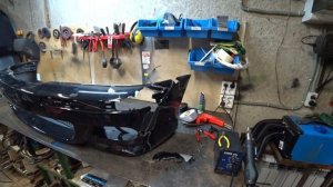 Большой ремонт бампера от BMW M5 E39