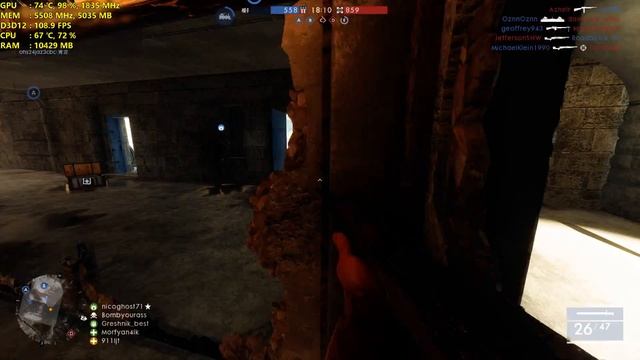 GTX 1080 Ti Benchmark - Battlefield 1 cnt