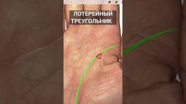 ЛОТЕРЕЙНЫЙ ТРЕУГОЛЬНИК НА ЛИНИИ ЖИЗНИ #хиромантия #деньги #денежныйпоток