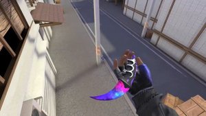 Karambit "Nebula" pattern 537 + Gloves "X-Ray" Standoff 2