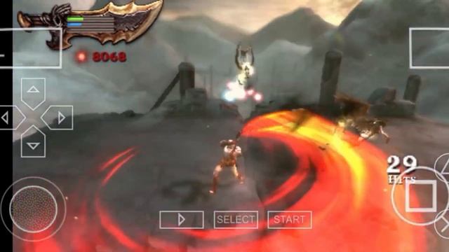 god of war ghost of sparta PPSSPP aroania pass defeating ERINYS gameplay walkthrough