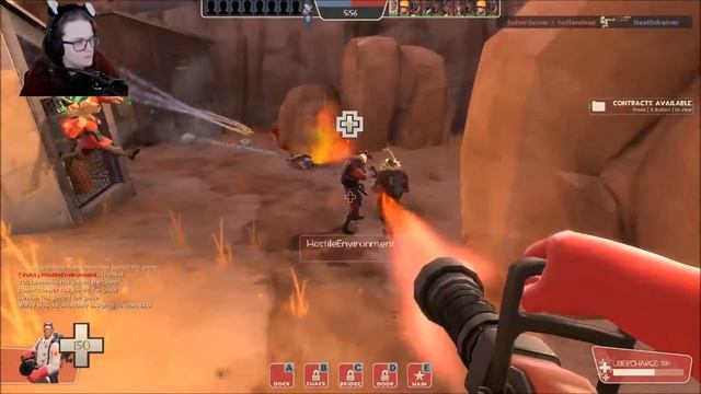 RIP PYRO!!!! ~ Team Fortress 2 with ReaganRoulette, Deathdrainer and Charcole part 1 смотреть онлайн