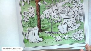 Coloring Lemon Tree garden. Part 1. Creative Haven 'Country Charm' / Раскраска-антистресс