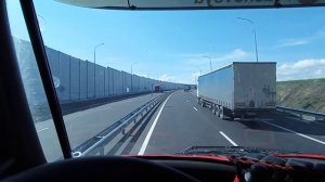 Дальнобой по России  ТРАССА М5  в пробках едим по мосту через Волгу #automobile #kz #kg #russia
