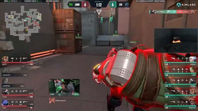 [VCT AMERICAS kickoff 2024] Leviatán vs. LOUD  D5 map split | Highlights | [VALORANT]